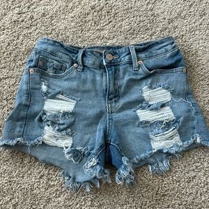 Distressed Jean Short